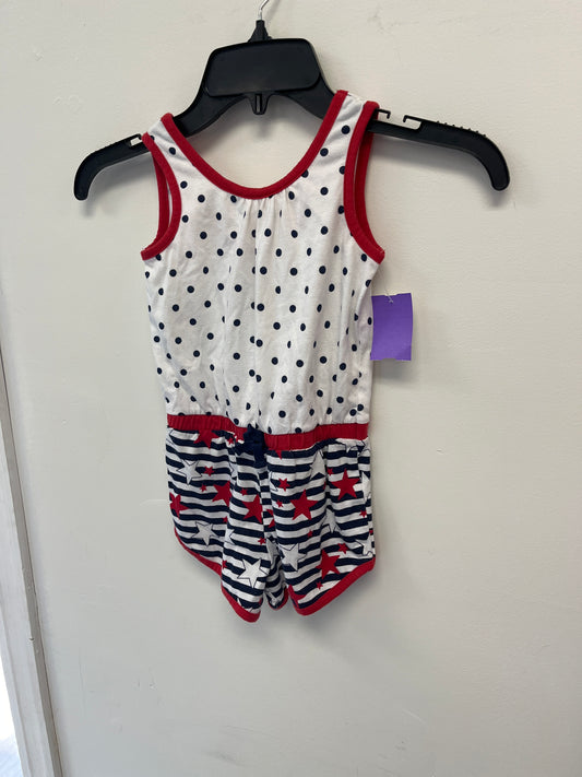 Red/White/Blue Healthtex Romper, 3T G