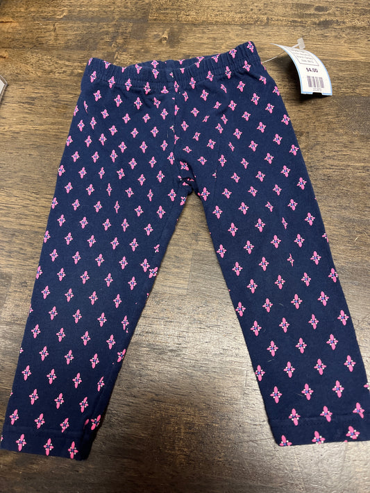 Navy/Pink Carters Leggings, 9M G