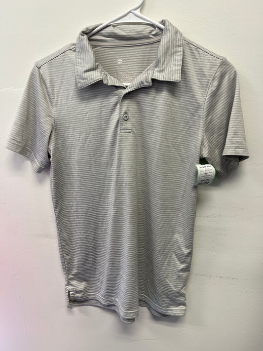 Grey Striped All in Motion Striped Shirt, 12-14 B