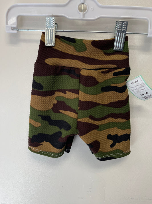 Green Camo Boutique Shorts, 6-9M B