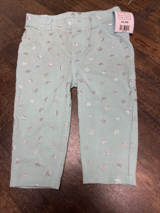 Blue/Silver Star Garanimals Pants, 3-6M G