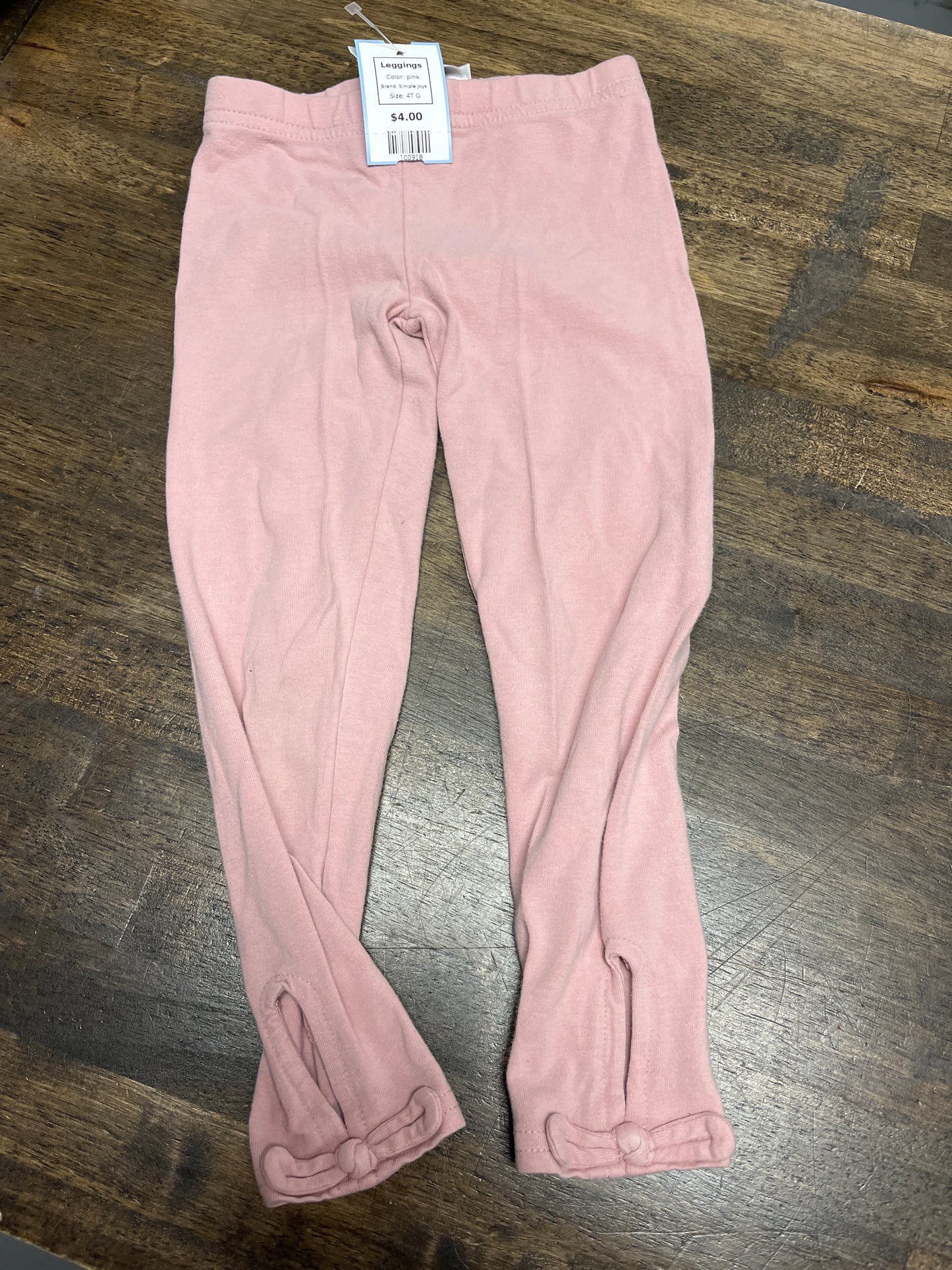 pink Simple Joys Leggings, 4T G