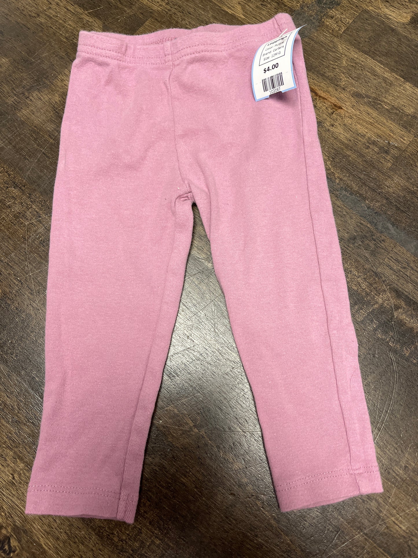 Purple Carters Leggings, 12M G