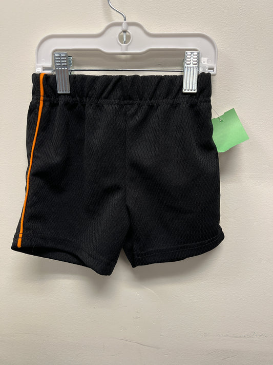 Black/Orange Swiggles Shorts, 18M B