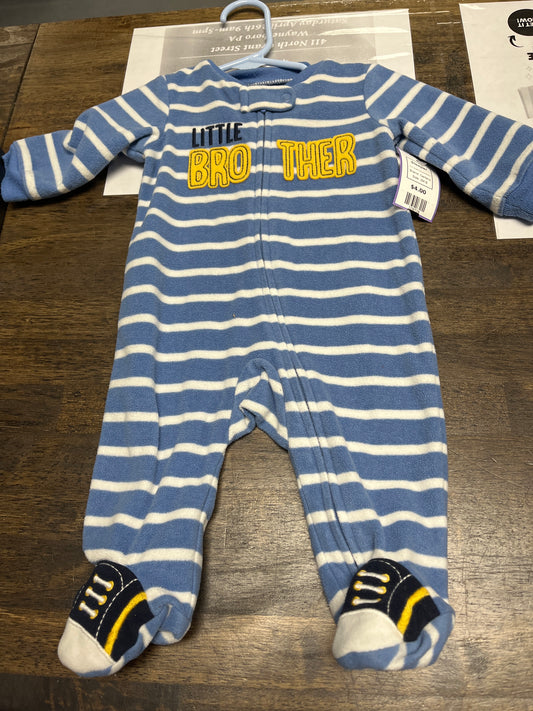 Blue/White Little Brother Carters Sleeper, 3M B