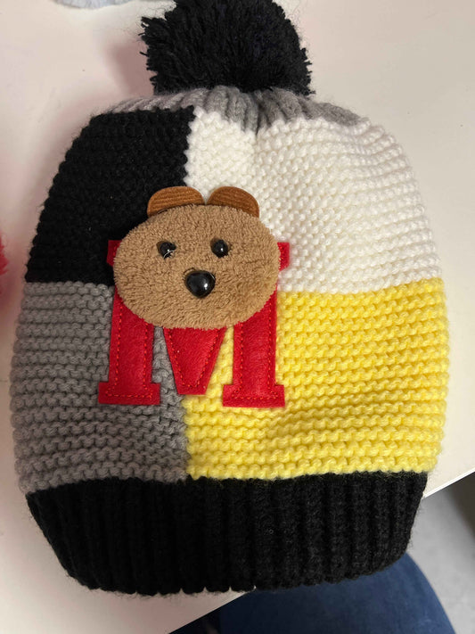 black/yellow  Teddy Bear Hat