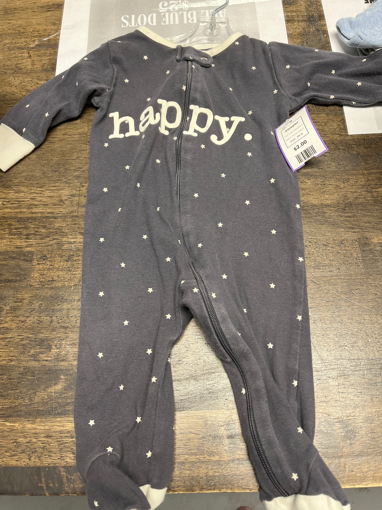 Grey Happy/Stars Wonder Nation Sleeper, 3M B