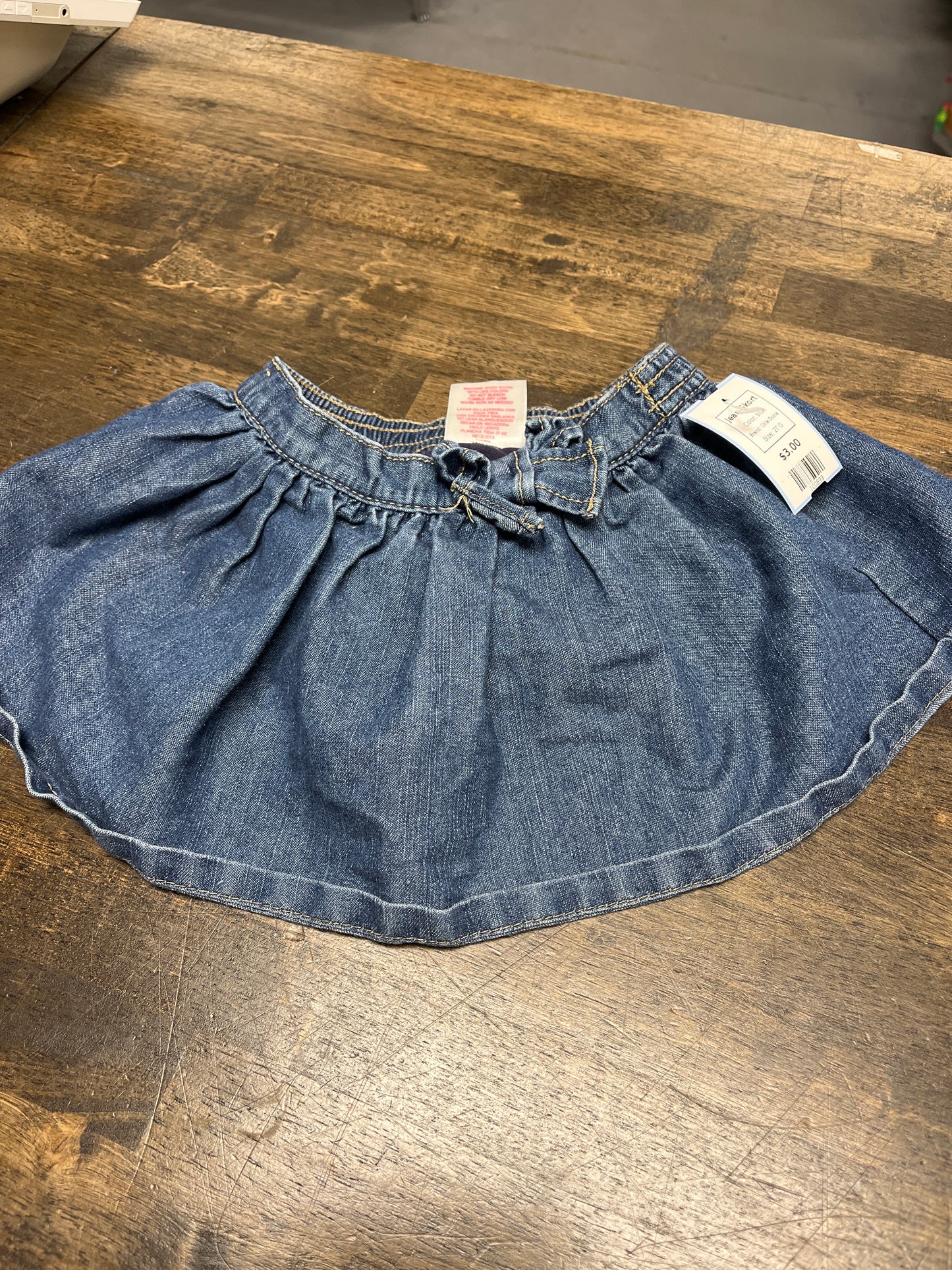 blue Okie Dokie Jean Skort, 2T G