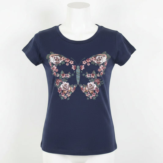 Blue Justice Butterfly shirt, 6 G