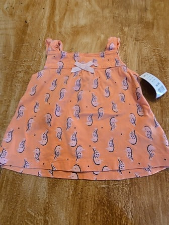 Pink Seahorse Carters Tank Top, 12M G