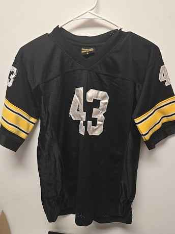 Black/yellow Pittsburgh sportswear Steelers jersey, 10 B