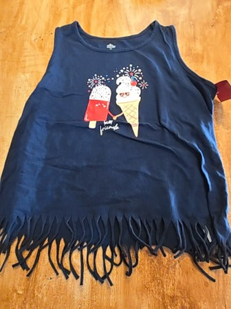 Navy Ice Cream Way To Celebrate Tank Top, 18 G