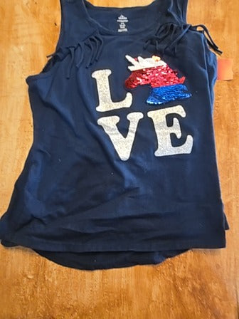 Navy Love Way To Celebrate Tank Top, 10 G
