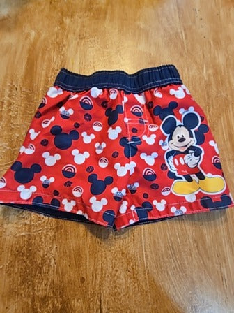 Red/blue Disney junior Mickey mouse 2 piece swim set, 6M B