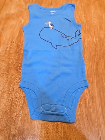 White Carters Having a whale of a time onesie 3 piece set, 12M B