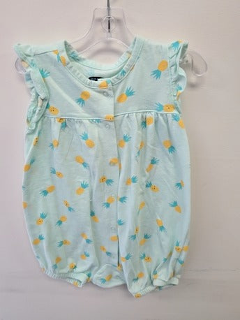 Blue/Yellow Pineapple Old Navy Short One Piece, 12M G