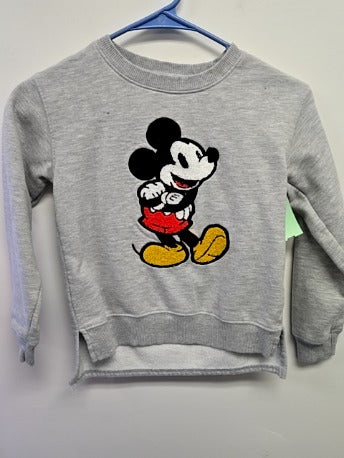 Grey Mickey Disney Longsleeve Shirt, 8 G