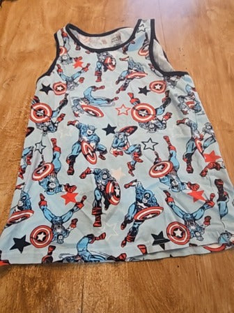 Blue Marvel Captain america tank top, 7 B