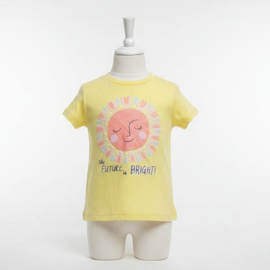 Yellow carters kids The future is bright shirt, 5T G