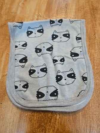 Grey Gerber Burp cloth