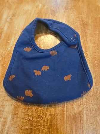 Blue Carters Bear bib