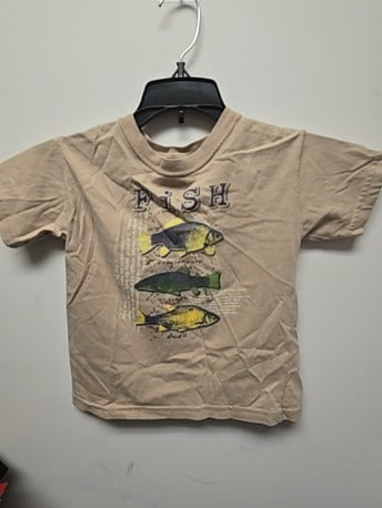 Tan Carters Fish shirt, 4T B