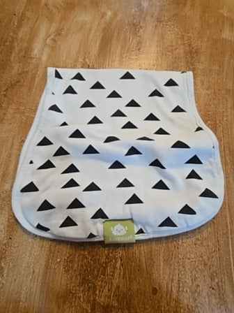 White Keababies Burp cloth