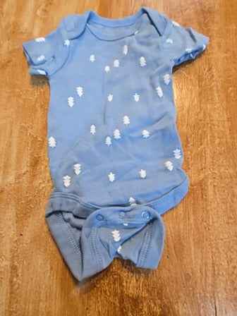 Blue Wonder nation Tree onesie, NB B