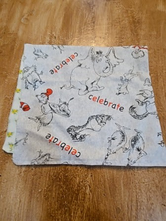 Dr suess burp cloth