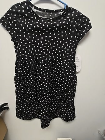 Black polka dots Wonder nation Dress, 6 G