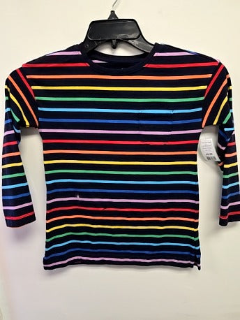 Navy/Rainbow Primary Longsleeve Shirt, 8 G