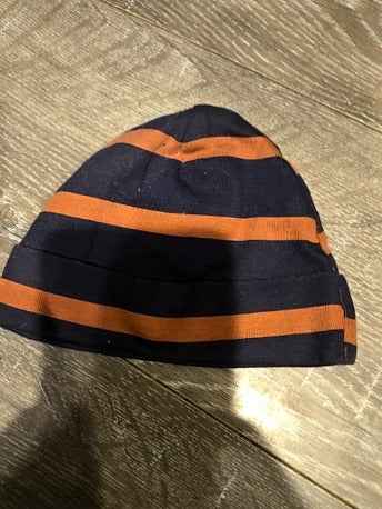 Brown/blue Gerber Hat, 0-6M