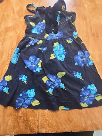 Blue Cherokee Flower dress, 8 G