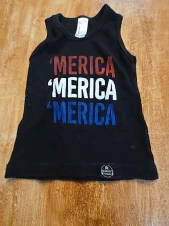 Black American apparel Merica tank top, 12M B