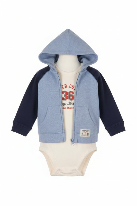 White/blue Carters 3 piece outfit, 9M B