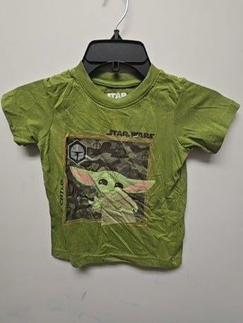 Green Star wars The child shirt, 4T B