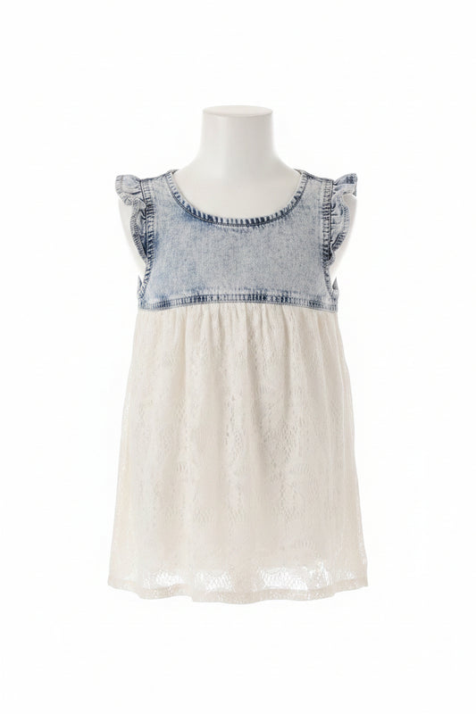 Blue Jean/White Jordache Tank Top, 6 G