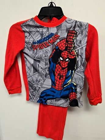 Red/Grey Spiderman Marvel Pjs, 6 B