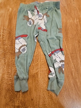 Green Carters Yeti 2 piece pjs, 12M B