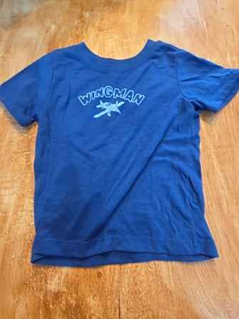 Blue Wonder nation Wingman shirt, 12M B