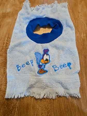 Blue  Beep beep bib