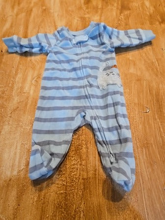 Blue/grey Child of mine Dinosaur sleeper, NB B