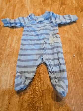 Blue/grey Child of mine Dinosaur sleeper, NB B