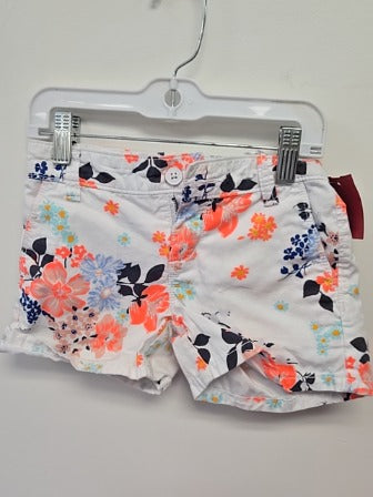 White/Colorful Flowers Old Navy Shorts, 6 G