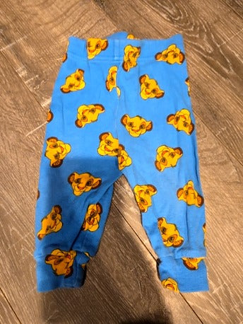 Blue/grey lion king Disney baby 2 piece pjs, 9M B