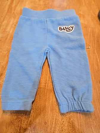 Blue Bluey Pants, 6M B