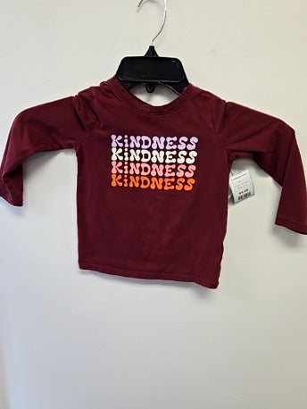 Burgandy/Colorful Kindness Cat & Jack Longsleeve Shirt, 3T G