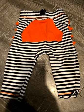Black stripe orange pockets Cat & Jack Pants, 6M B