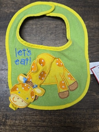 Green/Yellow Giraffe  Bib