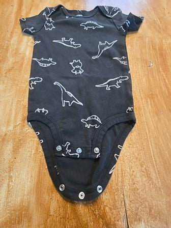 Black Carters Dinosaur onesie, 18M B